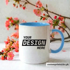 Light Blue Handle & Inner Mug - Customized