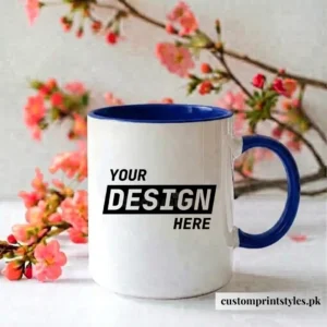 Navy Handle & Inner Mug - Customized